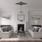 Ekena Millwork Melchor Diamond Medallion (Canopies up to 4"), 67 1/4"W x 43 3/8"H x 4"ID x 2"P, Cloud Burst Crackle CM70X43MLCBC - alternate 3